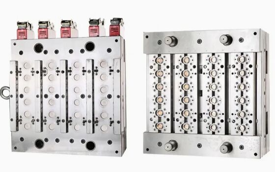 قالب تزریقی چند حفره ای برای تولید کف بطری پلاستیکی